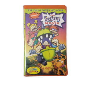The Rugrats Movie VHS Video Tape Vintage 1998 Nickelodeon Orange Clamshell Box